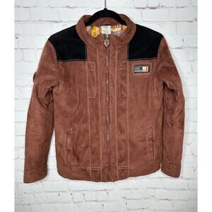 Disney Star Wars Han Solo Microfiber Jacket Kids Boys 11 12 Outerwear